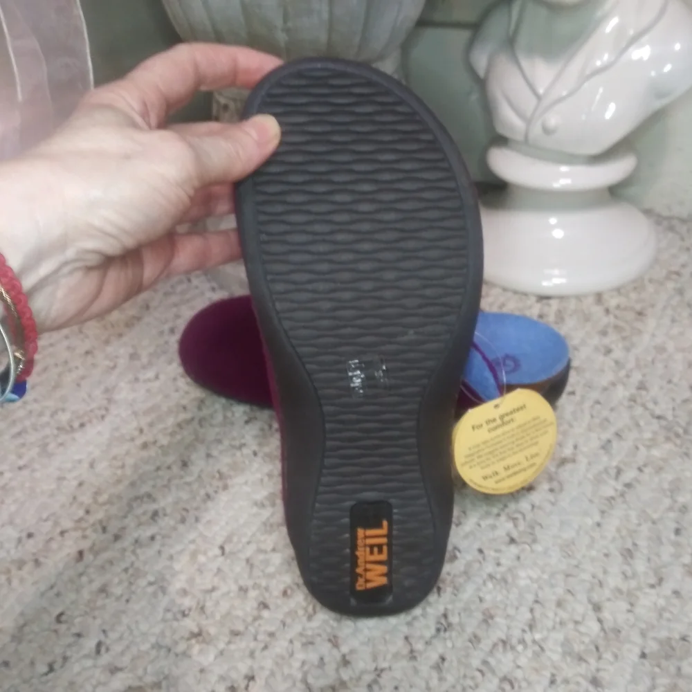 Dr. Andrew Weil Rasberry Wool Orthaheel Tech Women's Clogs - Picture 8 of 9